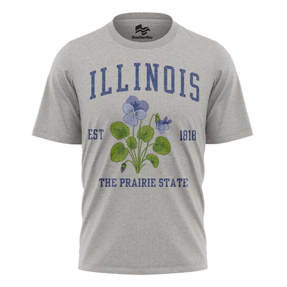 Illinois State Flower Tee | Prairie State Vintage Shirt