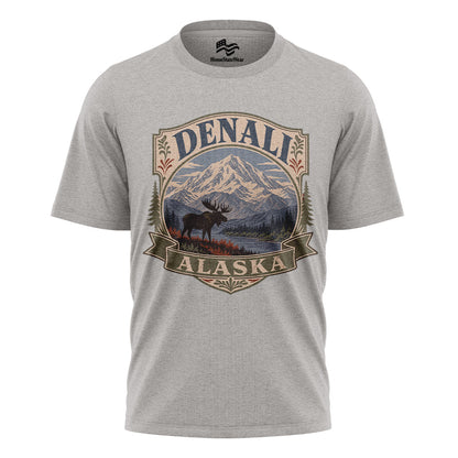 Denali Alaska Vintage T-Shirt | National Park Wildlife Travel Tee