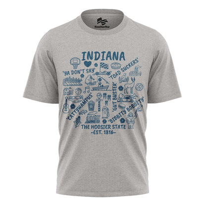 Indiana Hoosier State Tee | Midwest Icons Graphic Shirt