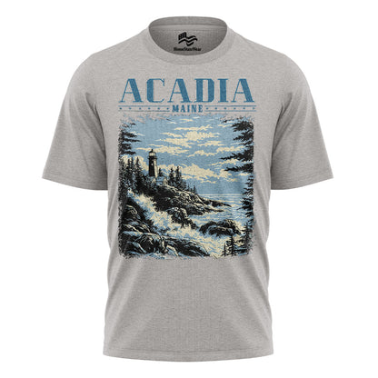 Acadia National Park Comfort Colors Tee | Maine Lighthouse Shirt