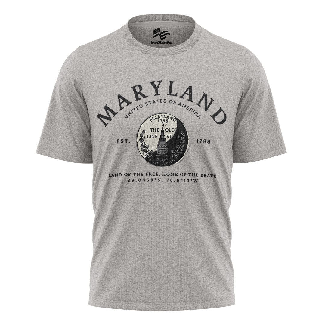 Maryland Quarter T-Shirt | Old Line State Gift Tee