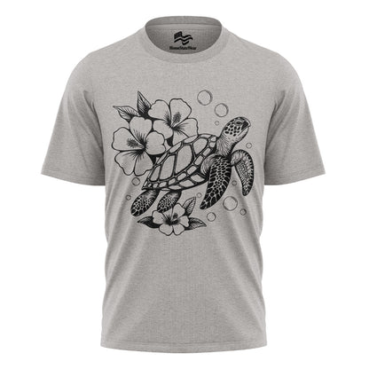 Hibiscus Sea Turtle Hawaiian Beach Vacation Shirt