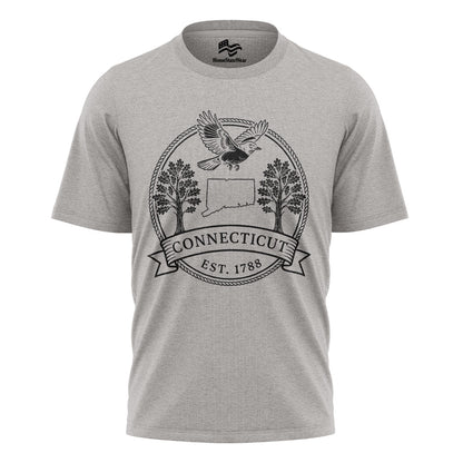 Connecticut Est 1788 T-Shirt | American Robin & White Oak Tee