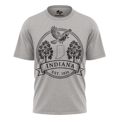 Indiana Est 1816 T-Shirt | Cardinal & Tulip Tree Tee
