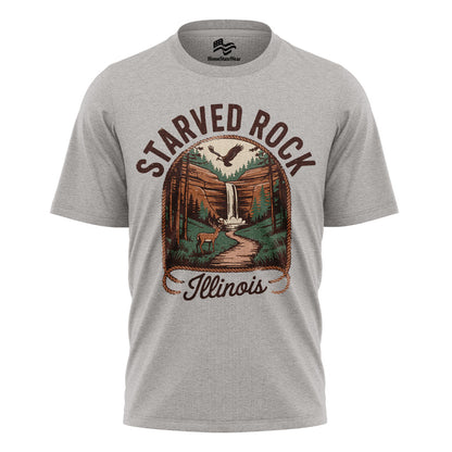 Starved Rock Illinois Tee | Waterfall Canyon Nature Shirt