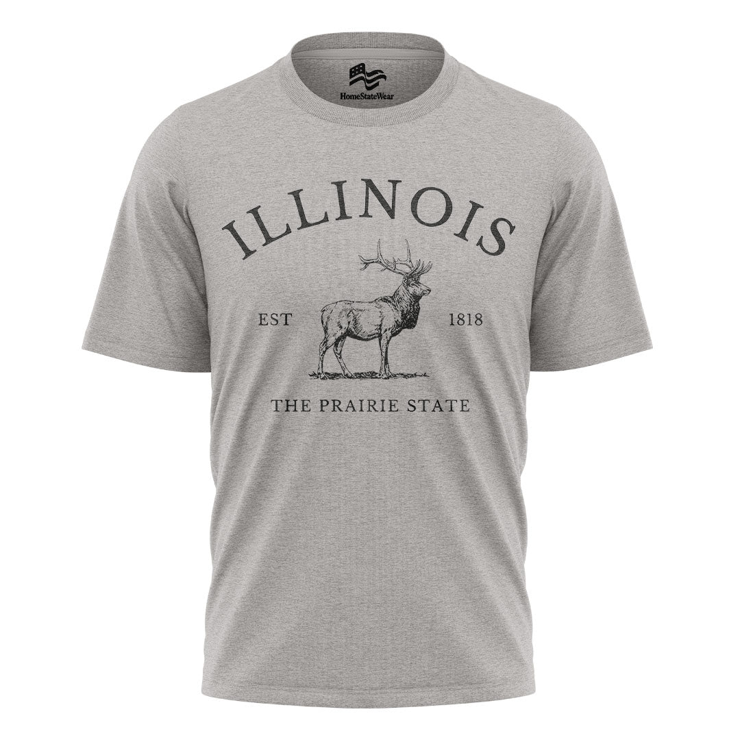 Illinois Elk T-Shirt | Prairie State Wildlife Tee