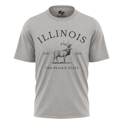 Illinois Elk T-Shirt | Prairie State Wildlife Tee