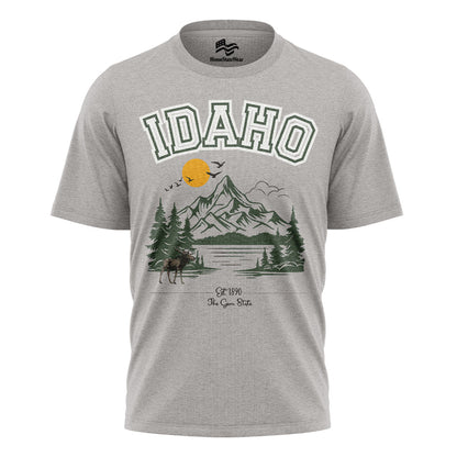 Idaho Camping T-Shirt | Gem State Hiking Travel Tee