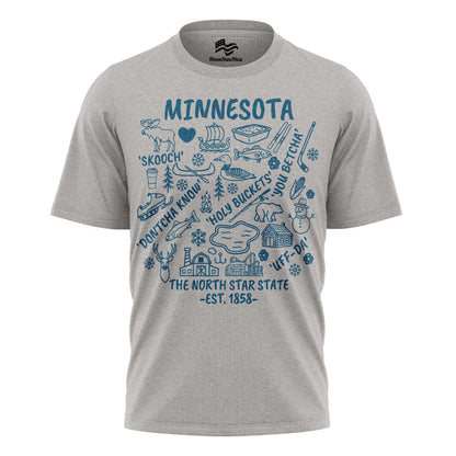 Minnesota North Star T-Shirt, Midwest Lake Life Graphic Tee