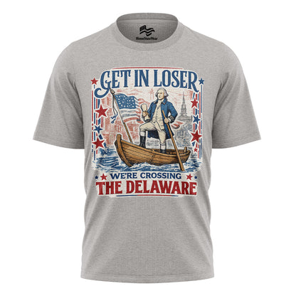 Funny Crossing the Delaware Comfort Colors Tee | Patriotic History Shirt