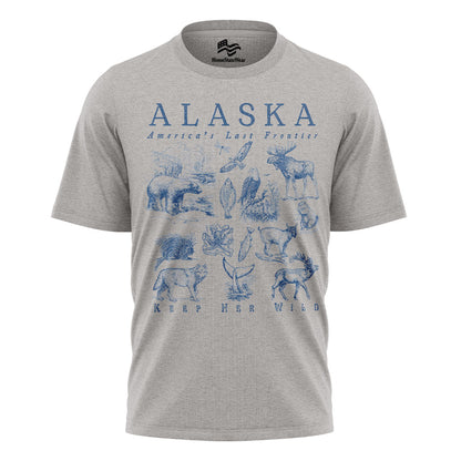 Vintage Alaska Wildlife Comfort Colors T-Shirt | Travel Souvenir Graphic Tee