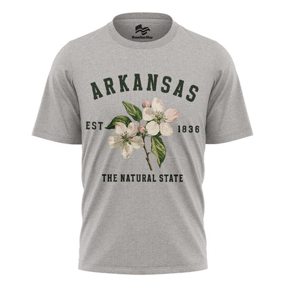 Arkansas Apple Blossom Flower Tee | Vintage State Floral Shirt