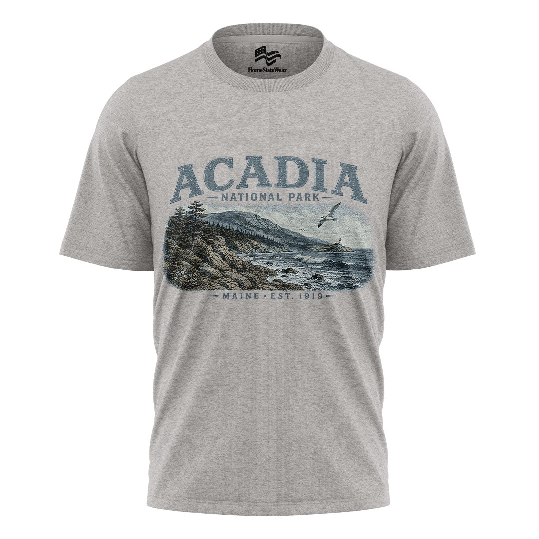 Acadia National Park Tee | Vintage Maine Hiking Shirt