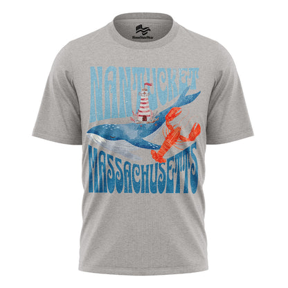 Nantucket Massachusetts T-Shirt | Coastal Lighthouse Tee