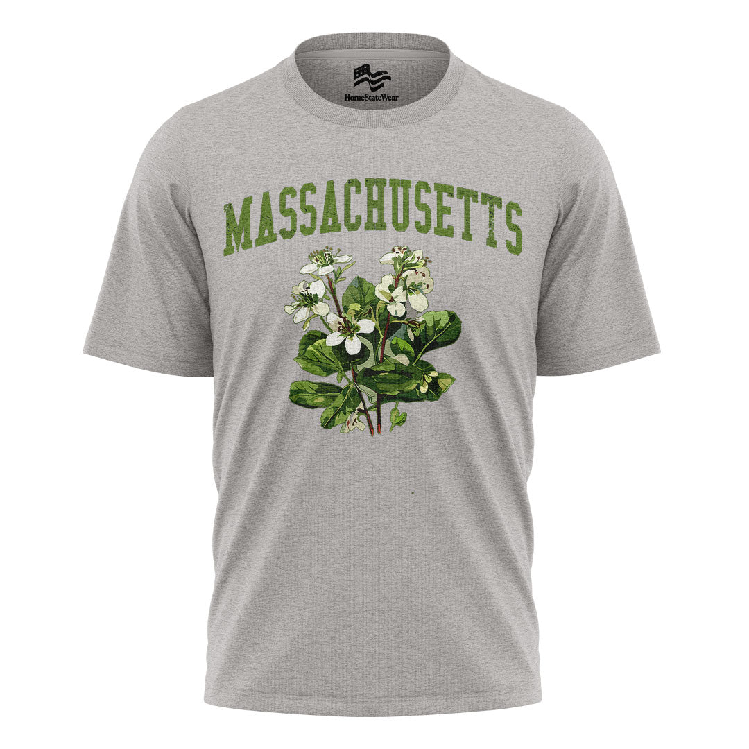 Massachusetts Mayflower Comfort Colors Tee | State Flower Gift Shirt