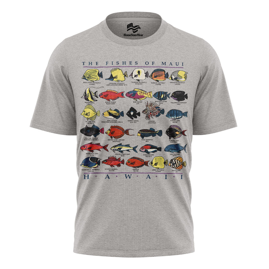Fishes of Maui Hawaii Vintage 90s Fish Graphic Shirt