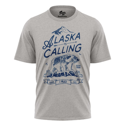 Alaska Is Calling Bear Travel Vacation Shirt