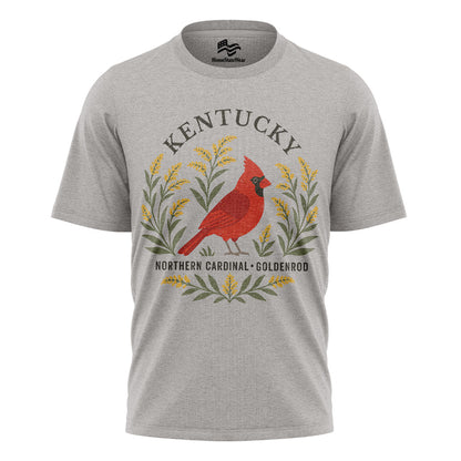Kentucky Cardinal & Goldenrod Tee | Bird Lover Nature Shirt