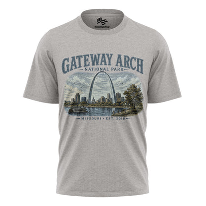 Gateway Arch National Park Vintage T-Shirt, St. Louis Missouri Travel Tee