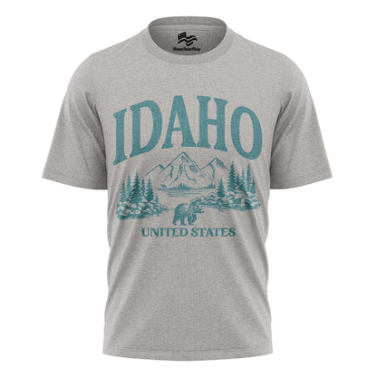 Idaho Wanderlust T-Shirt Mountain Nature Gift