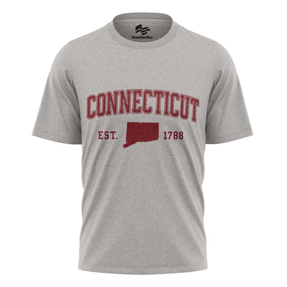 Connecticut Varsity Style Tee | Campus Inspired State Pride Shirt