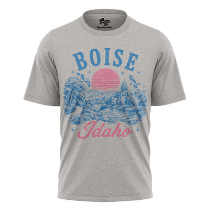 Boise Idaho Comfort Colors Tee | Retro City Travel Shirt