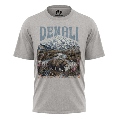 Retro Alaska Mountain Tee, Nature Lover Gift