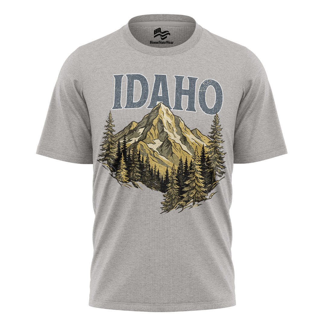 Idaho Collegiate Mountain Comfort Colors Gem State Souvenir Shirt
