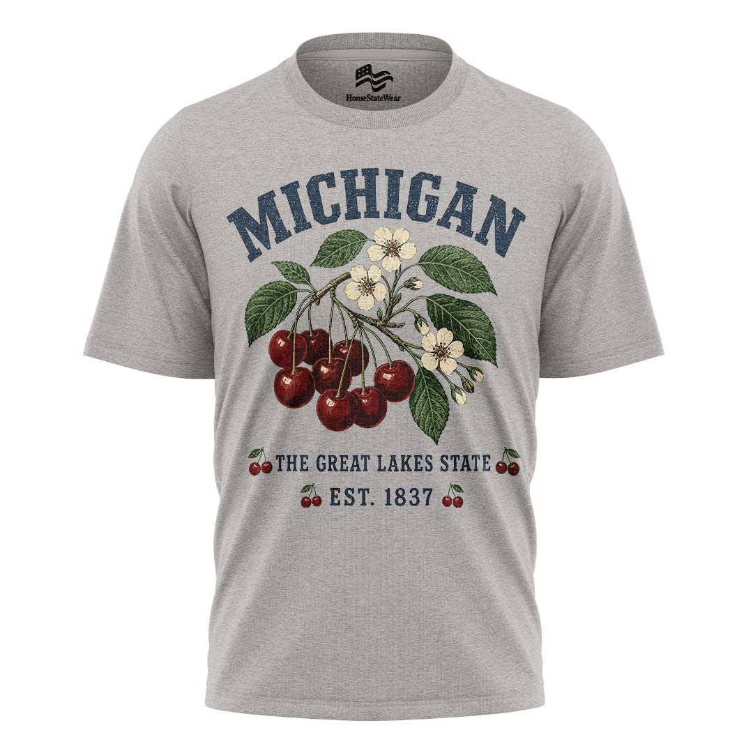 Michigan Cherry Blossom T-Shirt | Great Lakes Botanical Tee