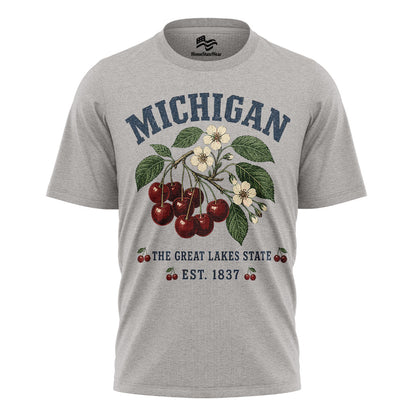 Michigan Cherry Blossom T-Shirt | Great Lakes Botanical Tee
