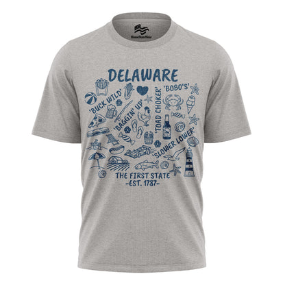 Delaware First State Graphic Tee | Coastal Travel Shirt