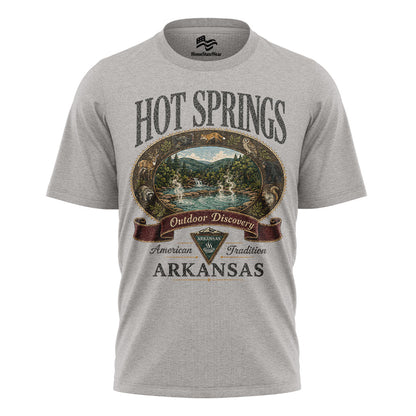 Hot Springs Arkansas Comfort Colors Tee | Vintage Outdoor Discovery Shirt