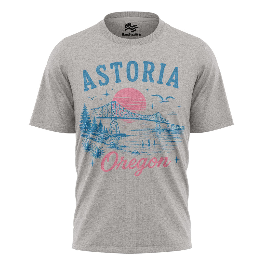 Astoria Oregon Coast Comfort Colors® T-Shirt, Retro Beach Travel Tee