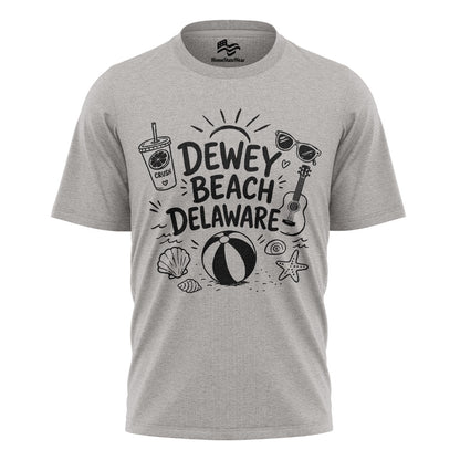 Dewey Beach Comfort Colors Tee | Delaware Summer Beach Shirt
