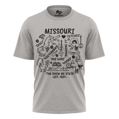 Show Me State Missouri T-Shirt, Midwest Slang Ozark Culture Tee