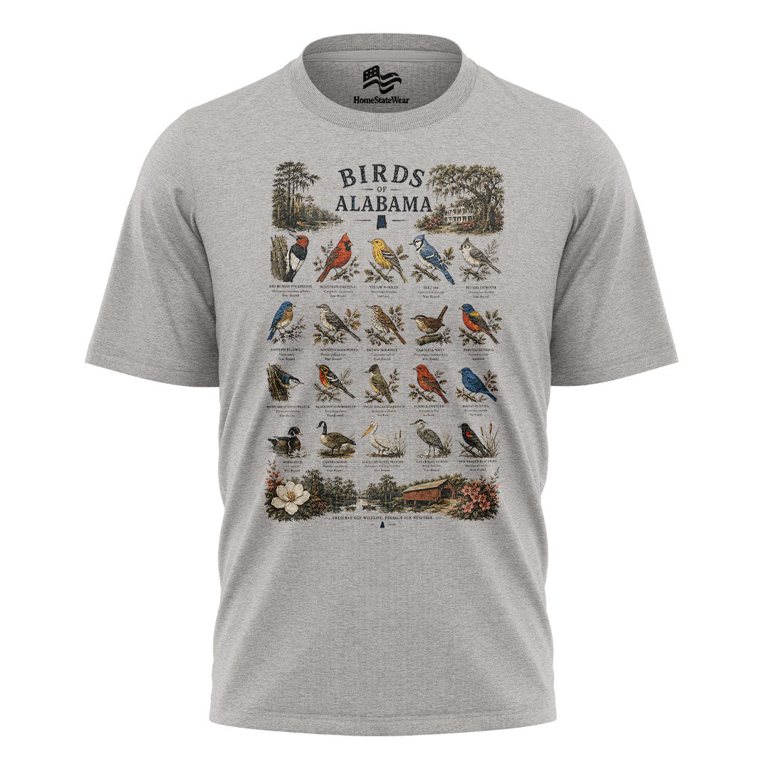 Alabama Birds T-Shirt, Bird Watching Nature Lover Tee