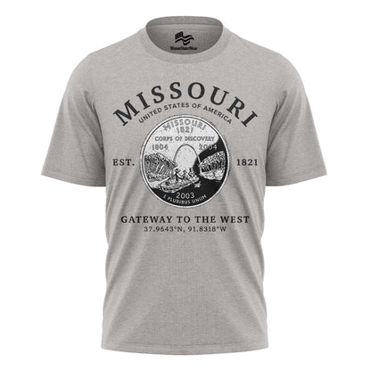 Missouri Show-Me State T-Shirt, Missouri Quarter Graphic Tee