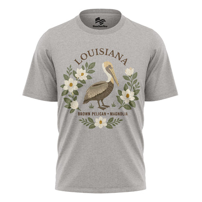 Louisiana Brown Pelican Tee | Magnolia Nature Gift Shirt