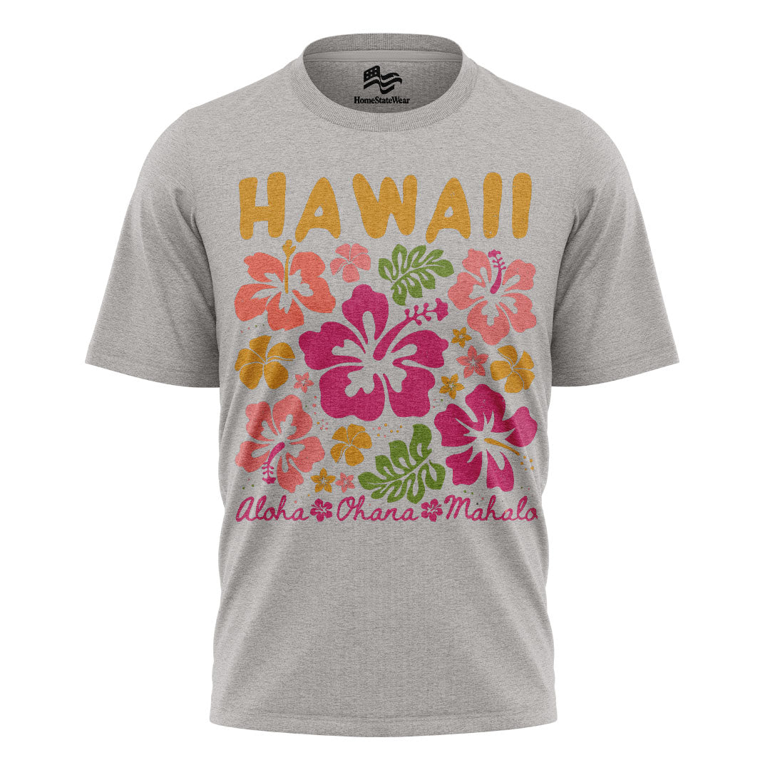 Hawaii Hibiscus Aloha Tropical Vacation Graphic Shirt