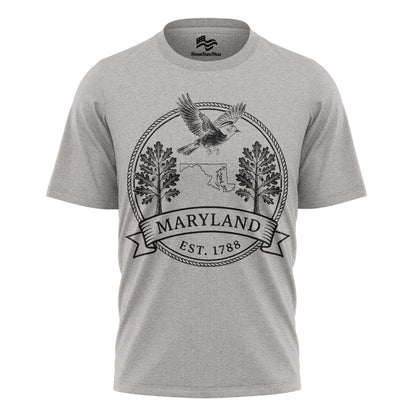 Maryland Est 1788 T-Shirt | Oriole White Oak Souvenir Tee