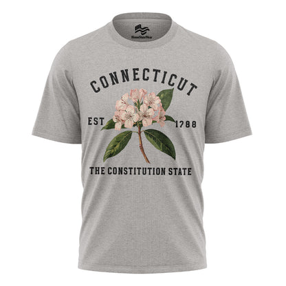 Connecticut Mountain Laurel Flower Tee | Vintage State Floral Shirt