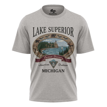 Lake Superior Michigan Sweatshirt | Vintage Outdoor Crewneck