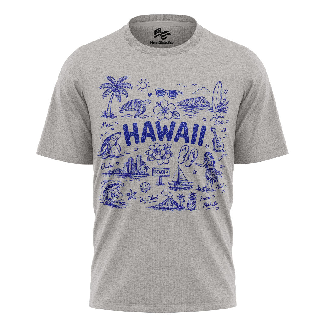 Hawaii Aloha State Comfort Colors Oahu Vacation Souvenir Shirt