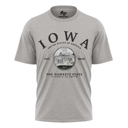Iowa Hawkeye State T-Shirt | State Pride Gift Tee
