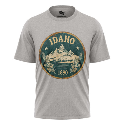 Idaho Mountain Graphic Tee | Scenic Nature Hiking Shirt