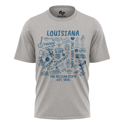 Louisiana Pelican State Tee | Cajun Bayou Graphic Shirt