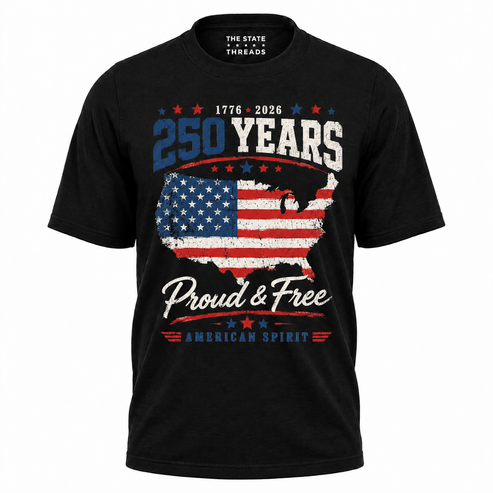 America 250 Years Proud Free American Spirit Shirt