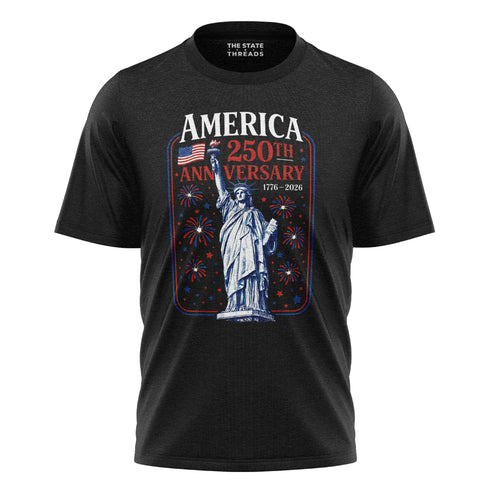 America 250 Statue Fireworks Shirt