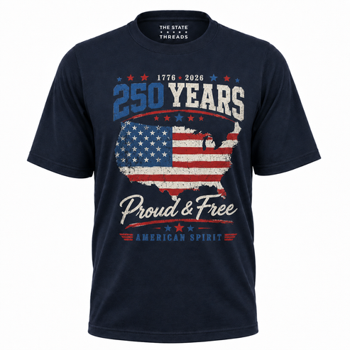 America 250 Years Proud Free American Spirit Shirt