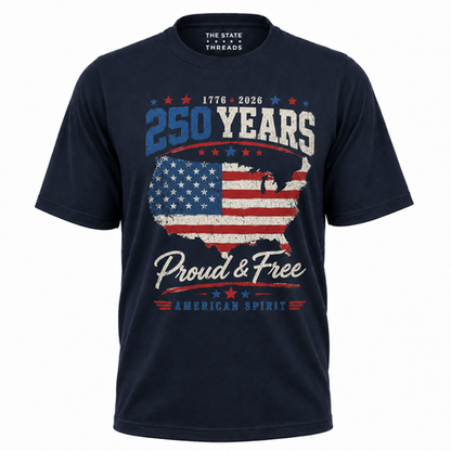America 250 Years Proud Free American Spirit Shirt